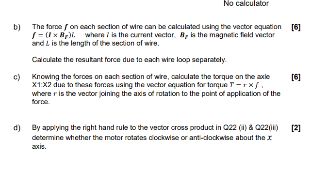 A simple electric motor consists of three loops of | Chegg.com