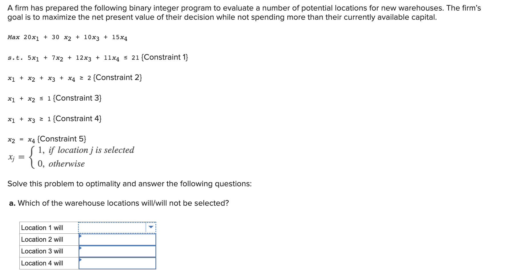 Solved A Firm Has Prepared The Following Binary Integer 8417