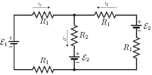 Solved if ε1 = 1V and ε2 = 2V, R1= 1 ohm, R2 = 2 ohms. | Chegg.com