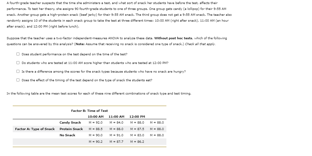 Solved A fourthgrade teacher suspects that the time she