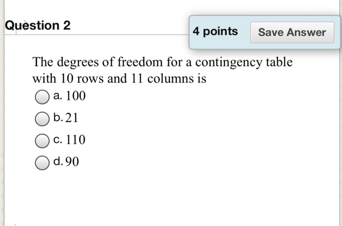 Solved Question 2 4 points Save Answer The degrees of Chegg