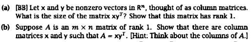 Solved (a) [BB] Let x and y be nonzero vectors in R”, | Chegg.com