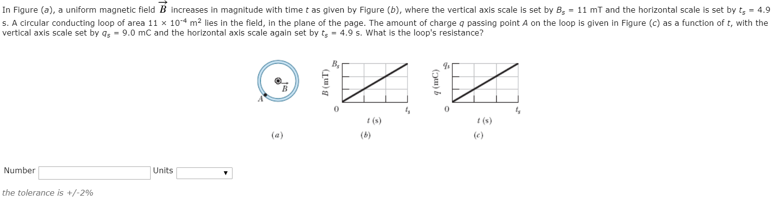 Solved In Figure (a), a uniform magnetic field B increases | Chegg.com
