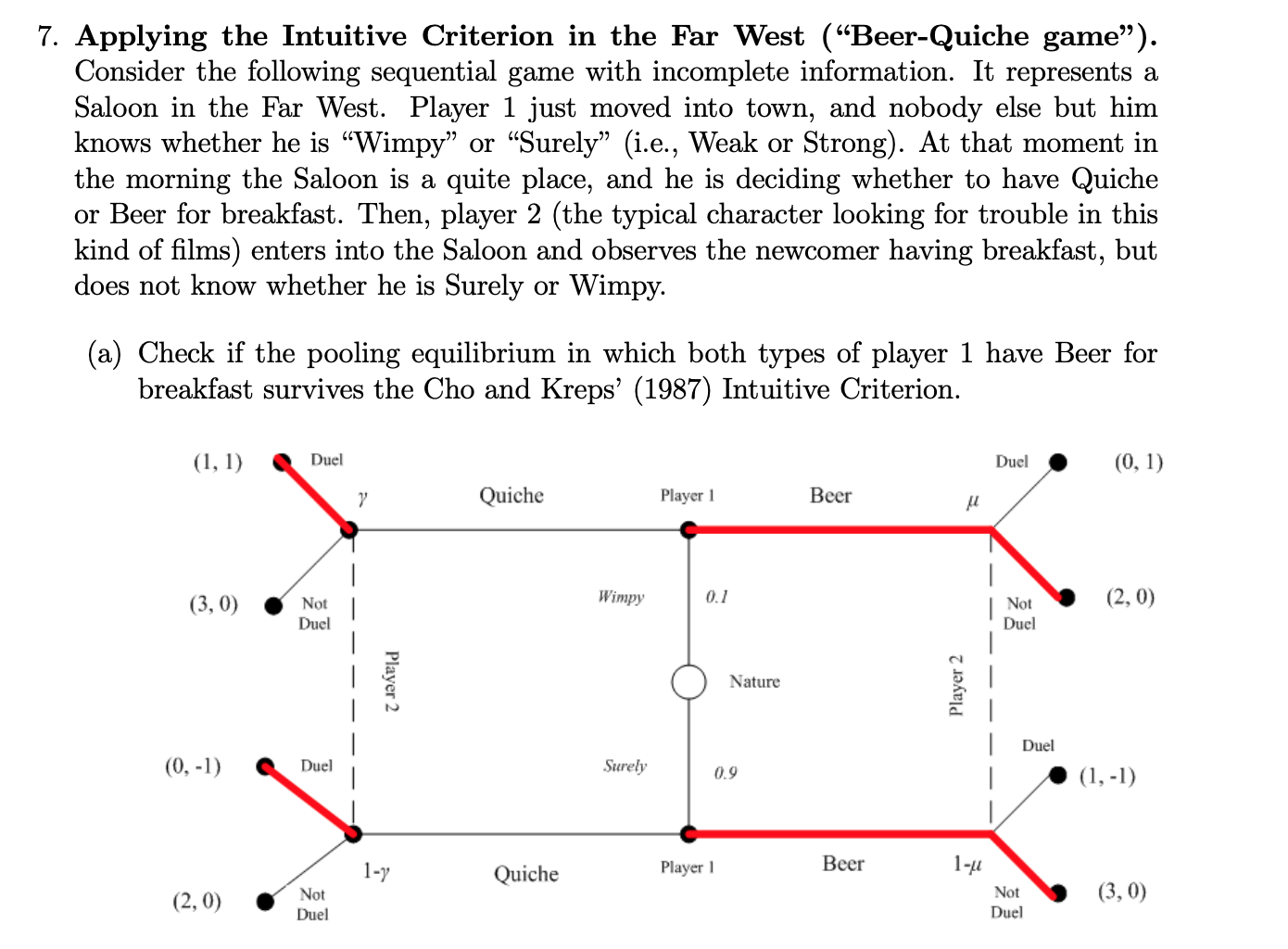 Solved 7. Applying the Intuitive Criterion in the Far West