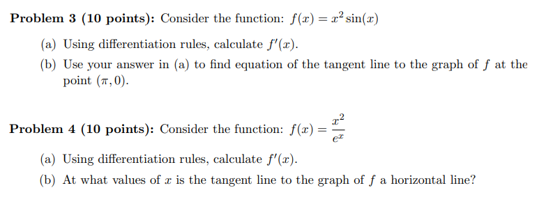 Solved Problem 3 (10 points): Consider the function: f(x) = | Chegg.com