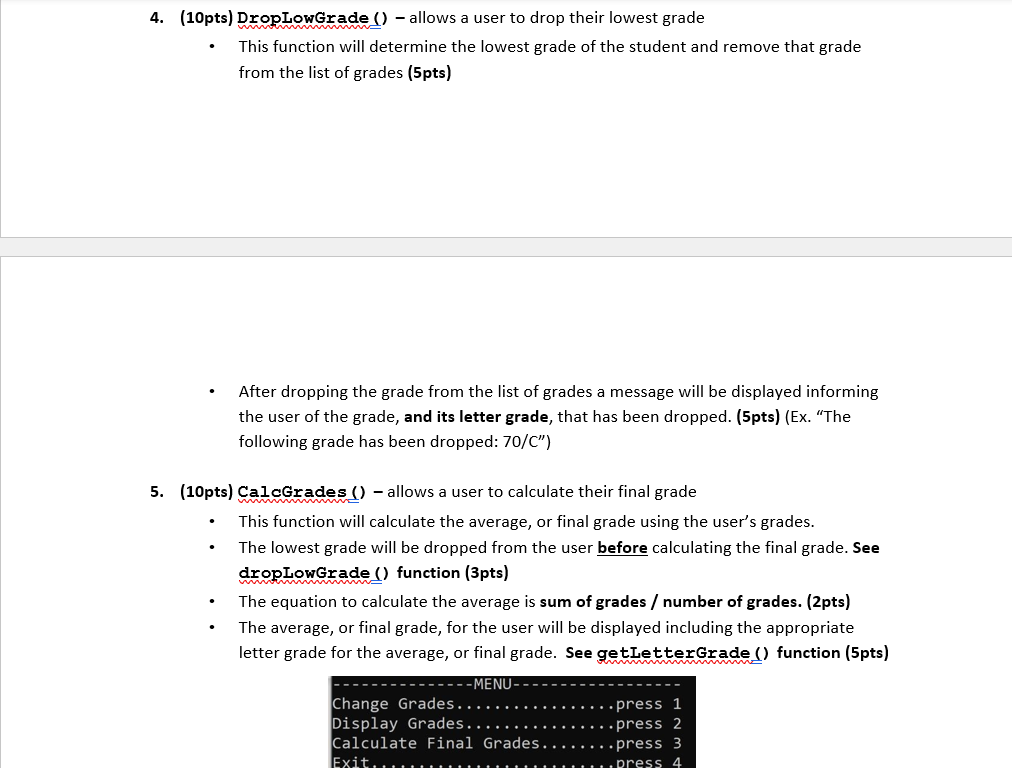 Solved The programming language for all of my questions | Chegg.com