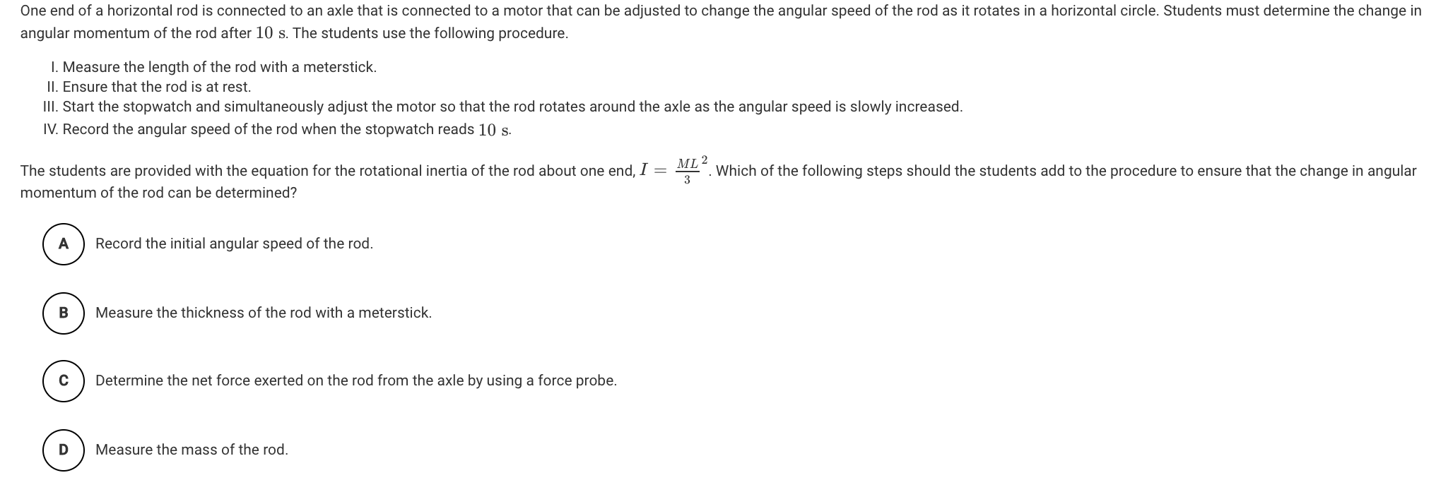 A student conducts an experiment to test the | Chegg.com