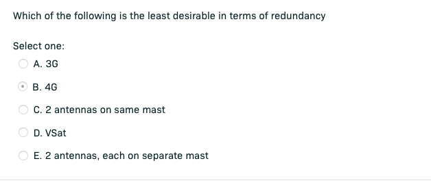 Solved Which of the following is the least desirable in | Chegg.com