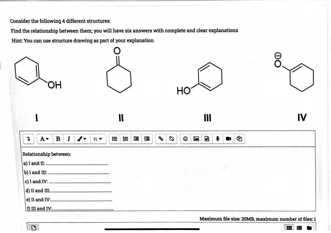 Solved Consider The Following 4 Different Structures: Find | Chegg.com