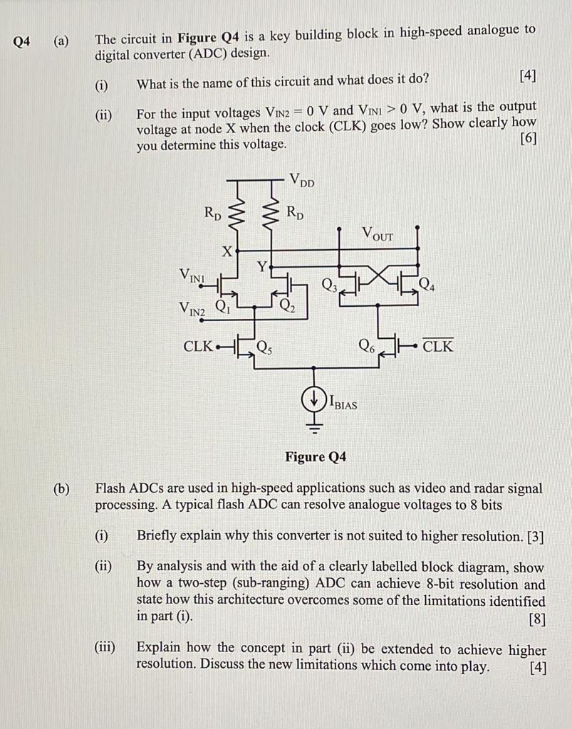 Solved (a) The Circuit In Figure Q4 Is A Key Building Block | Chegg.com