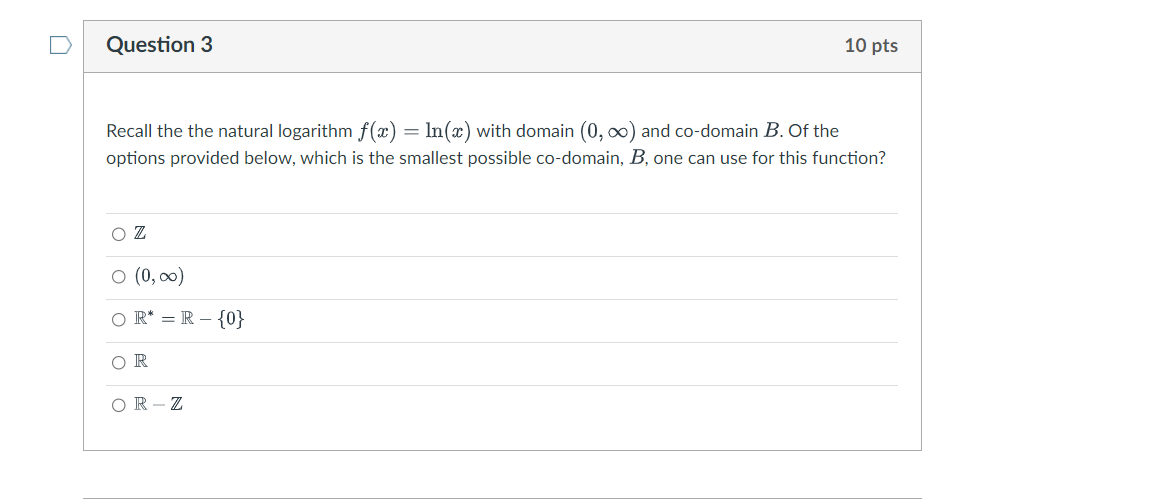 Solved Recall the the natural logarithm f(x)=ln(x) with | Chegg.com