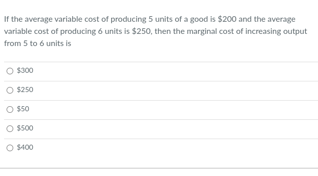 solved-if-the-average-variable-cost-of-producing-5-units-of-chegg