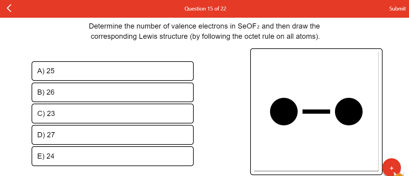 Solved Determine The Number Of Valence Electrons In SeOF₂