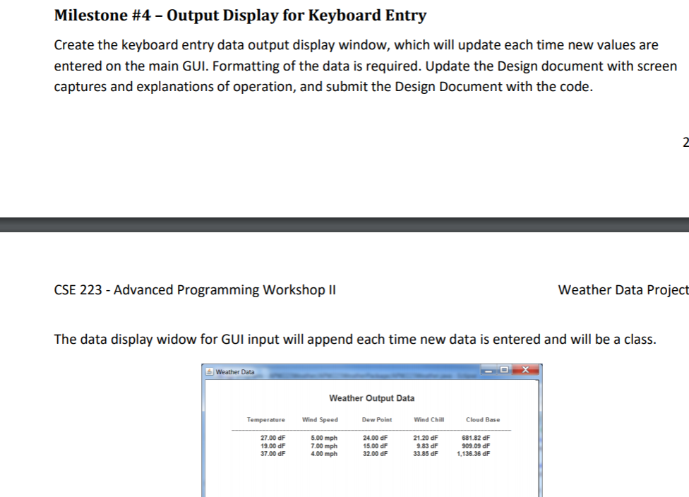 Milestone #3 - Functioning Keyboard Entry with Input | Chegg.com