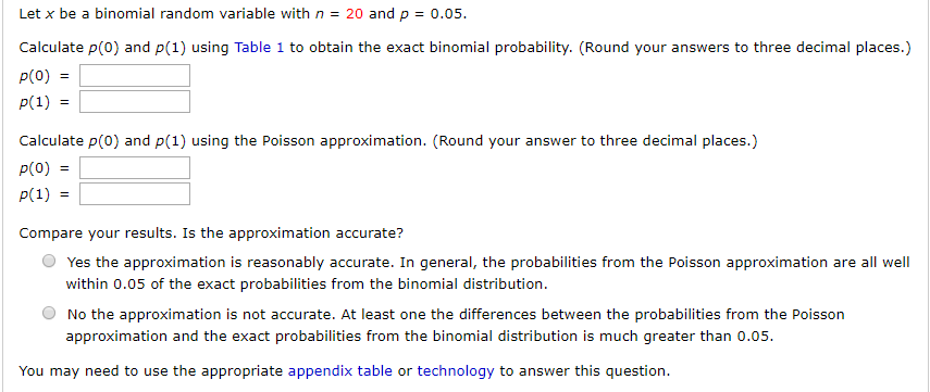 Solved Let x be a binomial random variable with n = 20 and p | Chegg.com