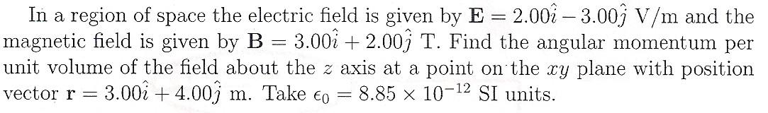 Solved In a region of space the electric field is given by E | Chegg.com