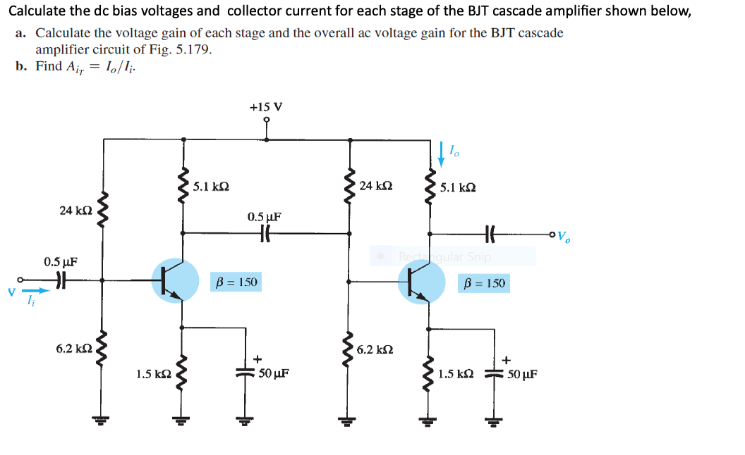 Solved Calculate The Dc Bias Voltages And Collector Current | Chegg.com