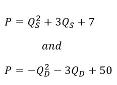 Solved Given The Demand And Supply Function Find A) The | Chegg.com