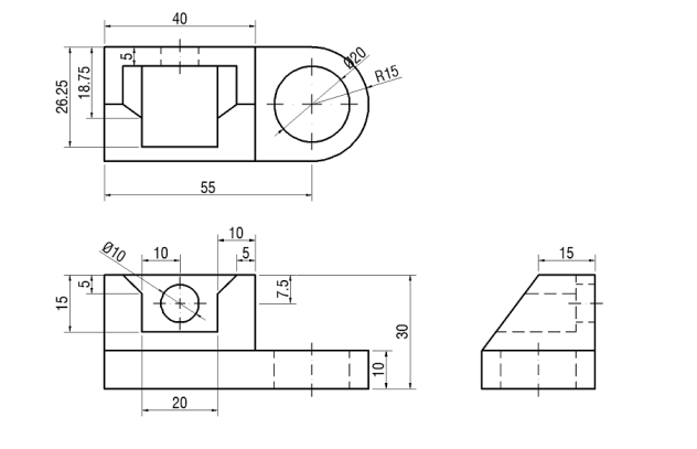 Solved SOLIDWORKS Model the part below in Solidworks | Chegg.com