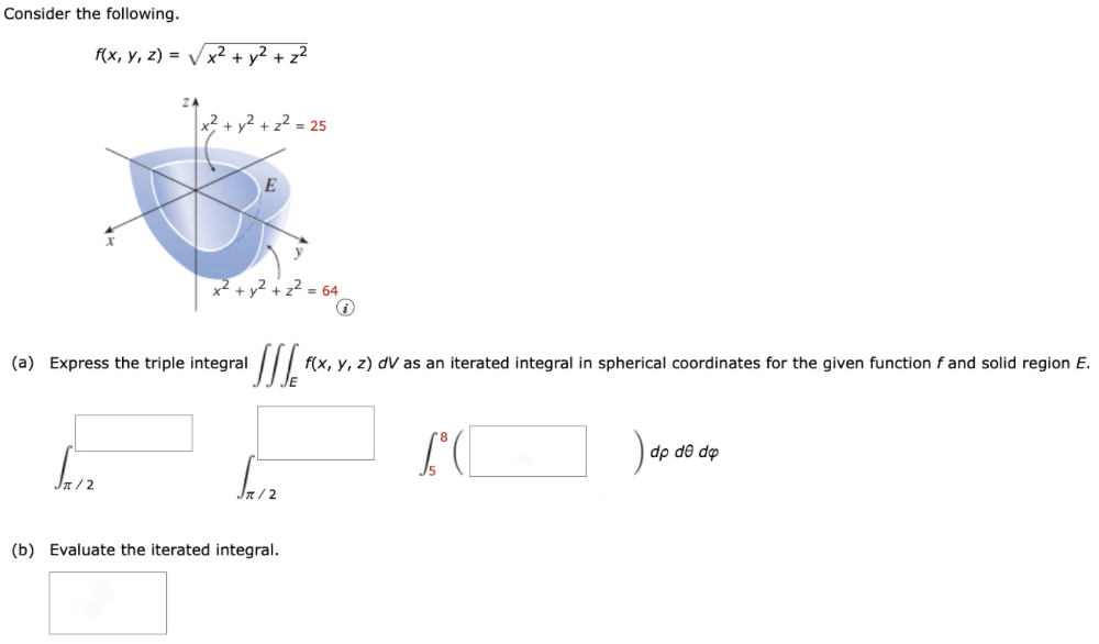 Solved Consider The Following F X Y Z X2 Y2 Z2 A Express