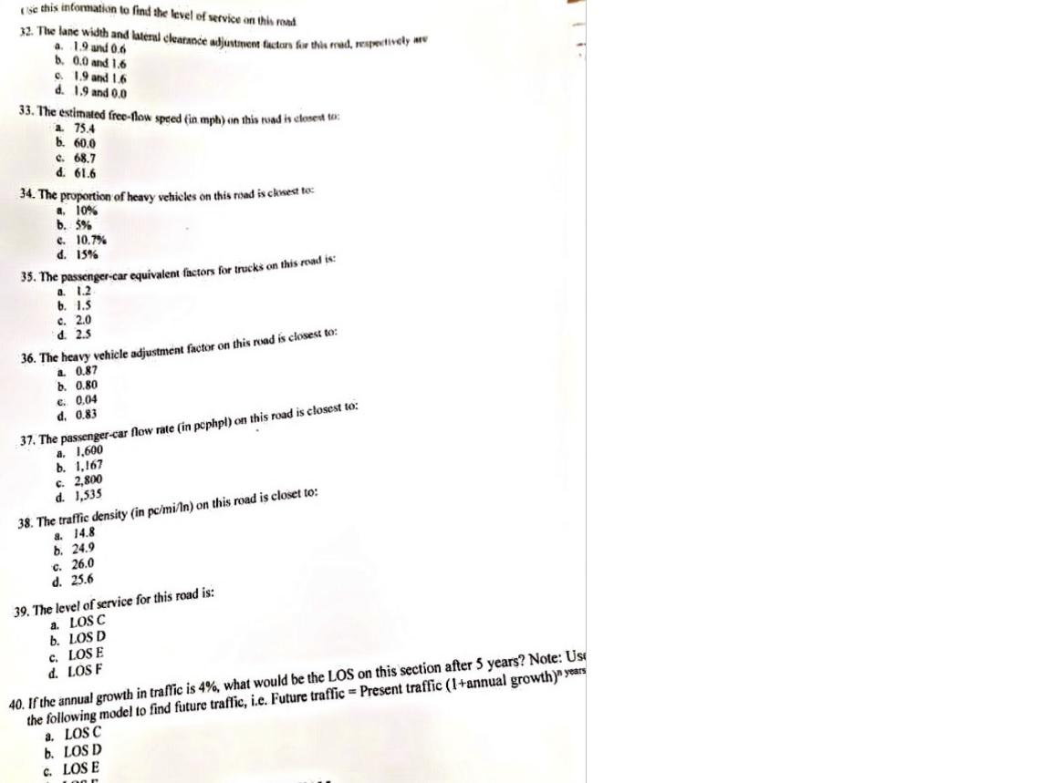 Solved Problems 32 through 40 are based on the following | Chegg.com