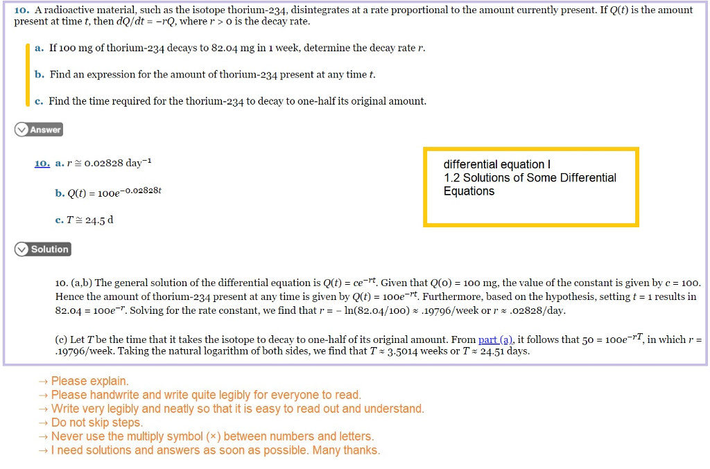 Solved 10. A radioactive material, such as the isotope | Chegg.com