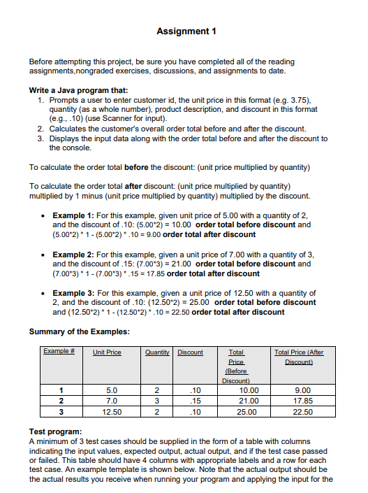 Solved Assignment 1 Before Attempting This Project, Be Sure | Chegg.com