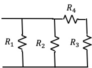 Solved A four-resistor circuit is shown in the figure. The | Chegg.com