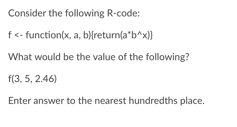 Equation For The F Values R Code Solved Consider the following R-code: f