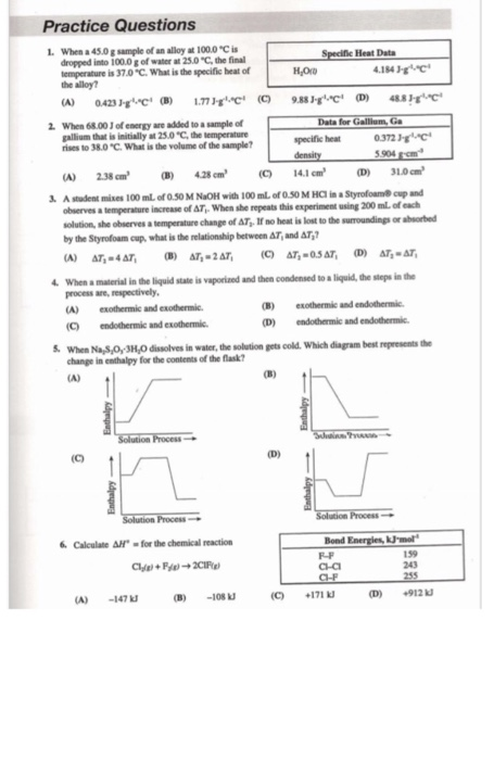 Solved L when a 45.0 g sample of an alloy dropped into 100.0 | Chegg.com