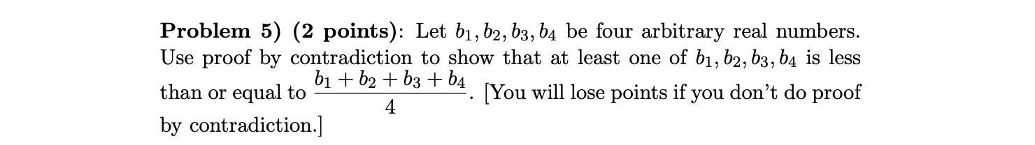 Solved Problem 5) (2 Points): Let B1,b2,b3,b4 Be Four | Chegg.com