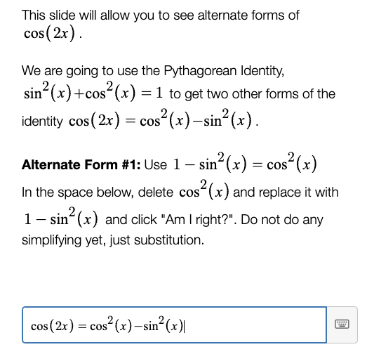Solved This slide will allow you to see alternate forms of | Chegg.com