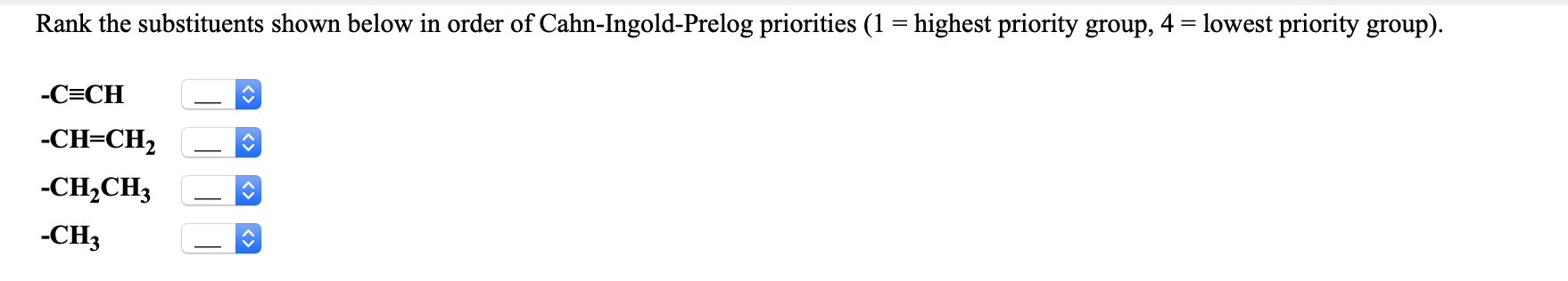 solved-rank-the-substituents-shown-below-in-order-of-chegg