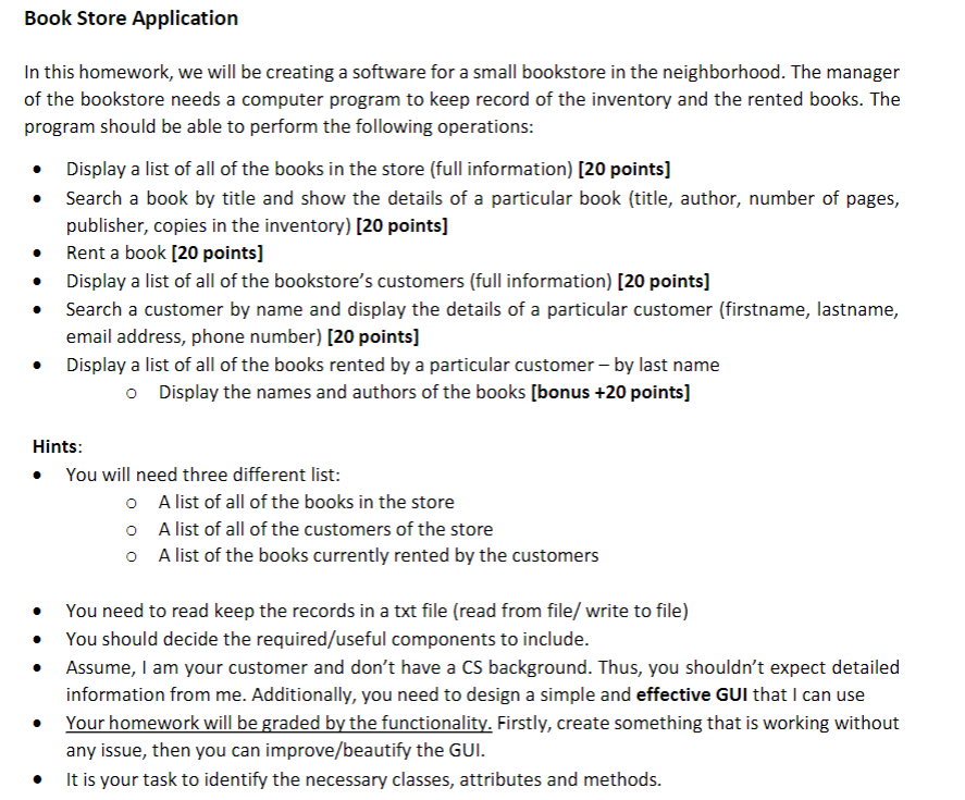 Solved Book Store Application In this homework, we will be | Chegg.com