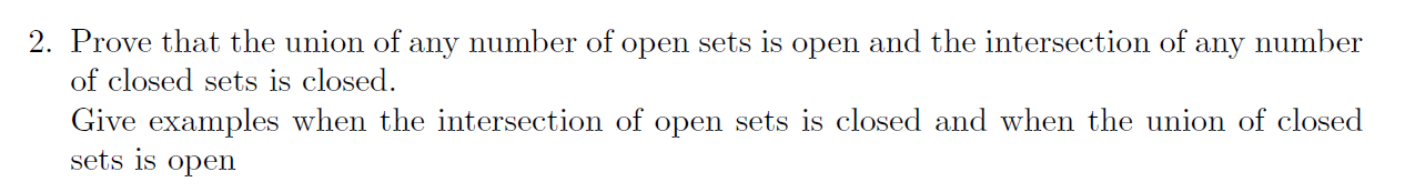 prove that the intersection of any number of closed sets is closed