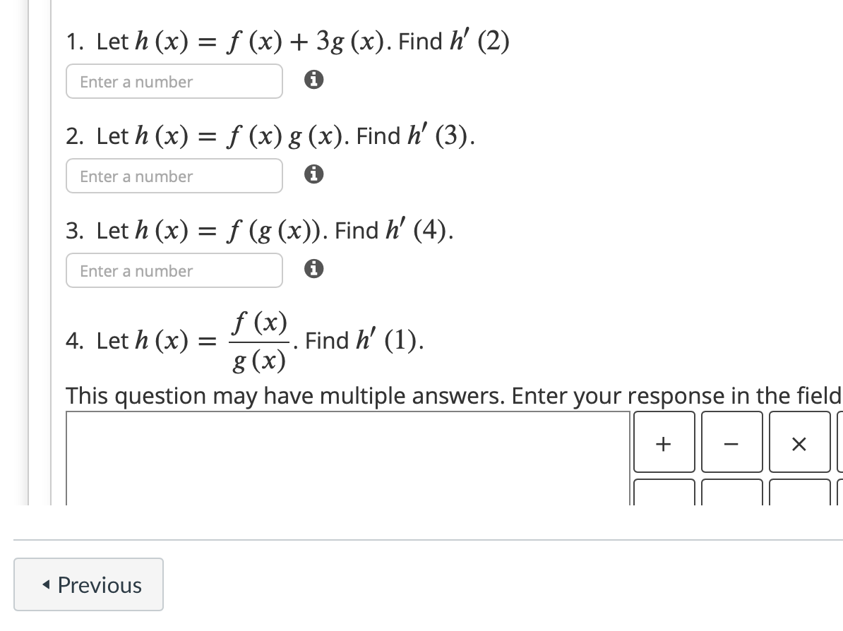 Solved Use The Table To Evaluate H C For The Following Chegg Com