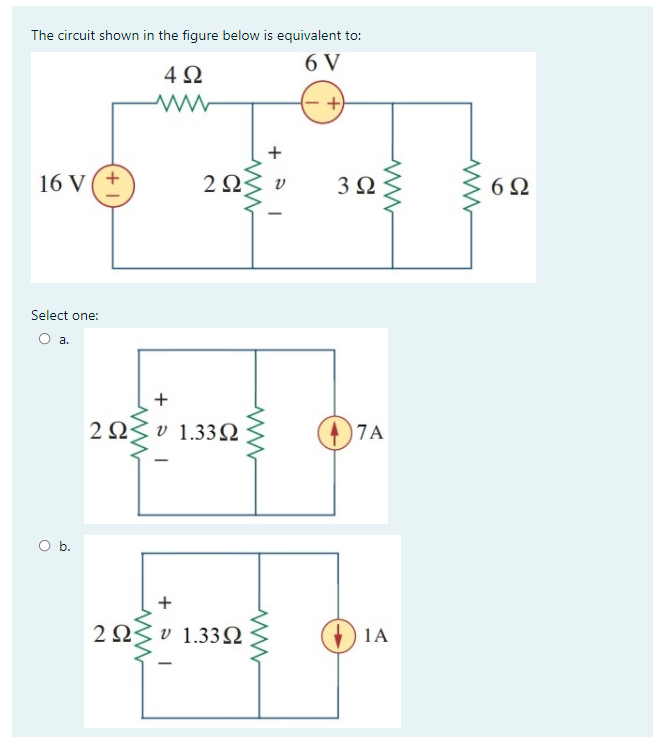 Solved The circuit shown in the figure below is equivalent | Chegg.com