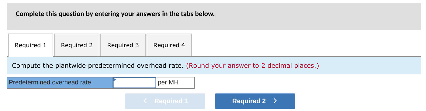 Solved Exercise 2-12 (Static) Computing Predetermined | Chegg.com