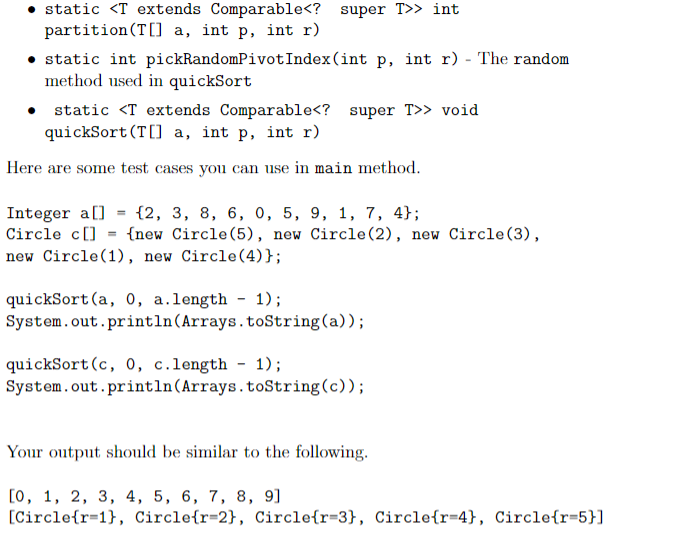 Solved Question 1 (100 Points) Write code for the randomized | Chegg.com