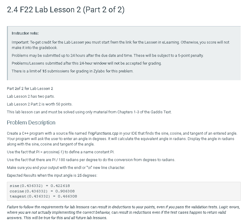 Solved 2.4 F22 Lab Lesson 2 (Part 2 of 2 ) Instructor note: | Chegg.com