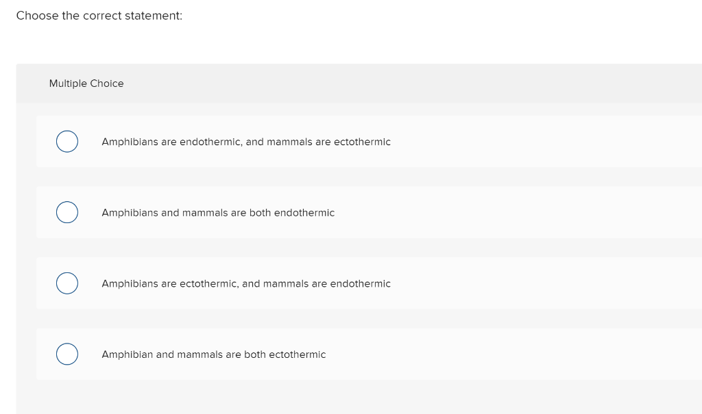 Solved Choose the correct statement: Multiple Choice | Chegg.com