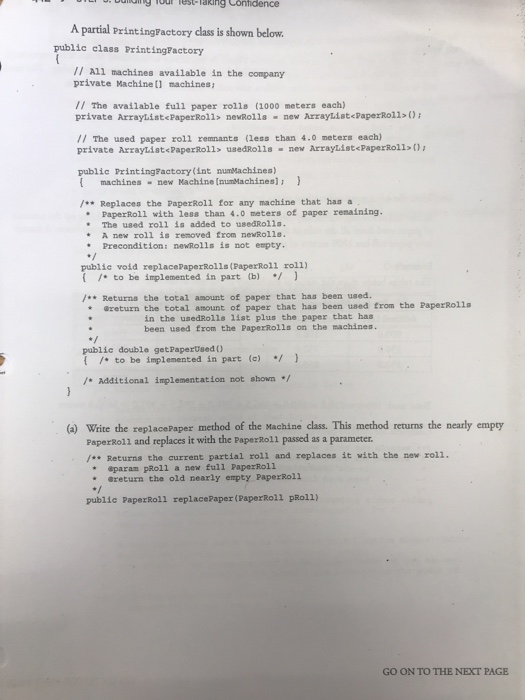 Solved ? AP Computer Science A Practice Exam 2 3. A Print...