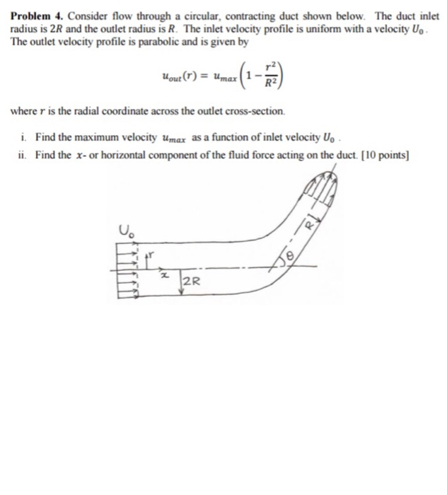 Solved Problem 4. Consider flow through a circular, | Chegg.com