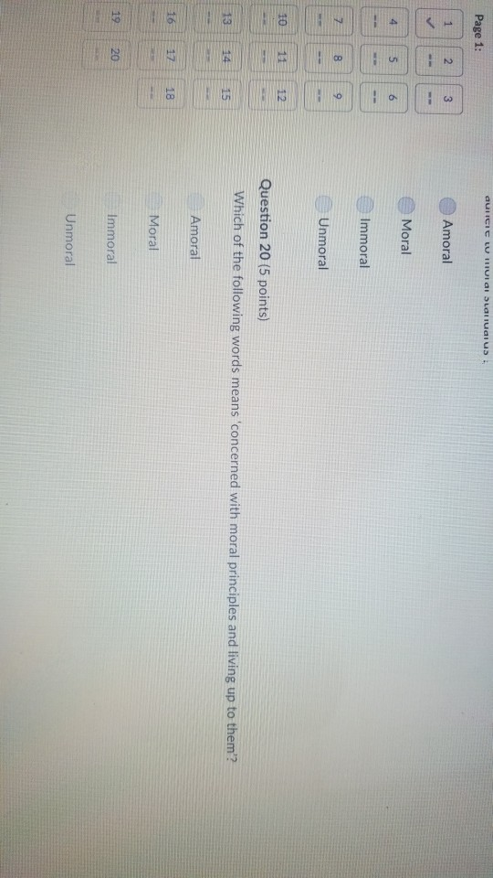 Solved Page 1 Question 12 (5 points) The major focus of | Chegg.com