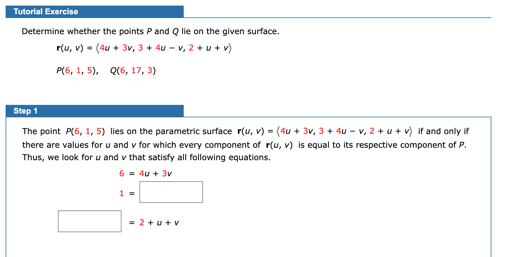 Solved Tutorial Exercise Determine Whether The Points P A Chegg Com