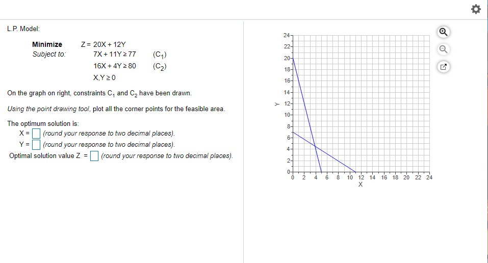 Solved L P Model 24 Minimize Subject To O O 22 C1 2 Chegg Com