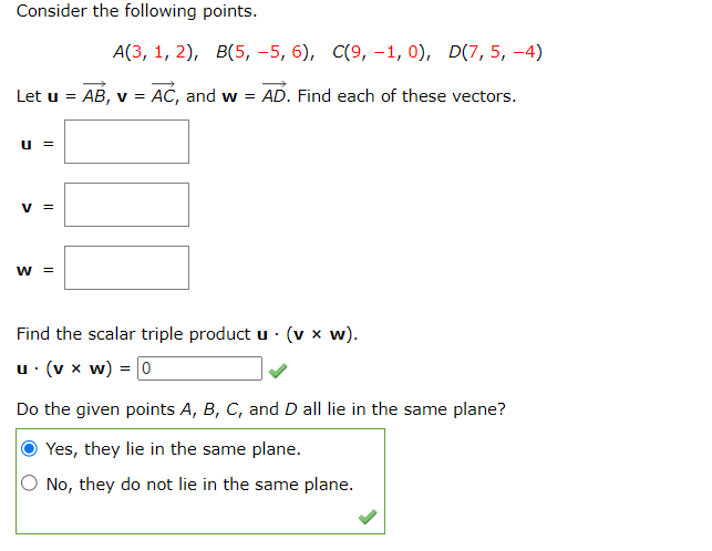 Solved Consider The Following Points. | Chegg.com