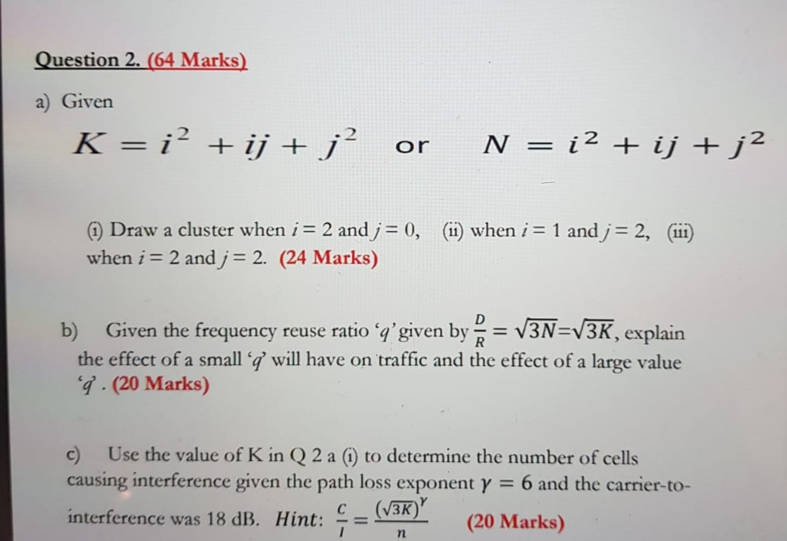 Solved Question 2 64 Marks A Given K I I J Or Chegg Com