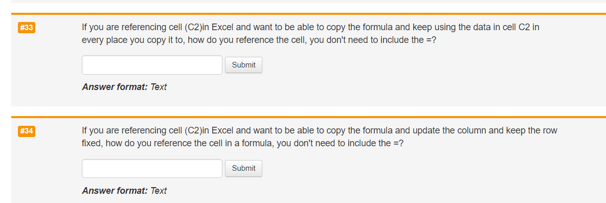 solved-33-if-you-are-referencing-cell-c2-in-excel-and-want-chegg