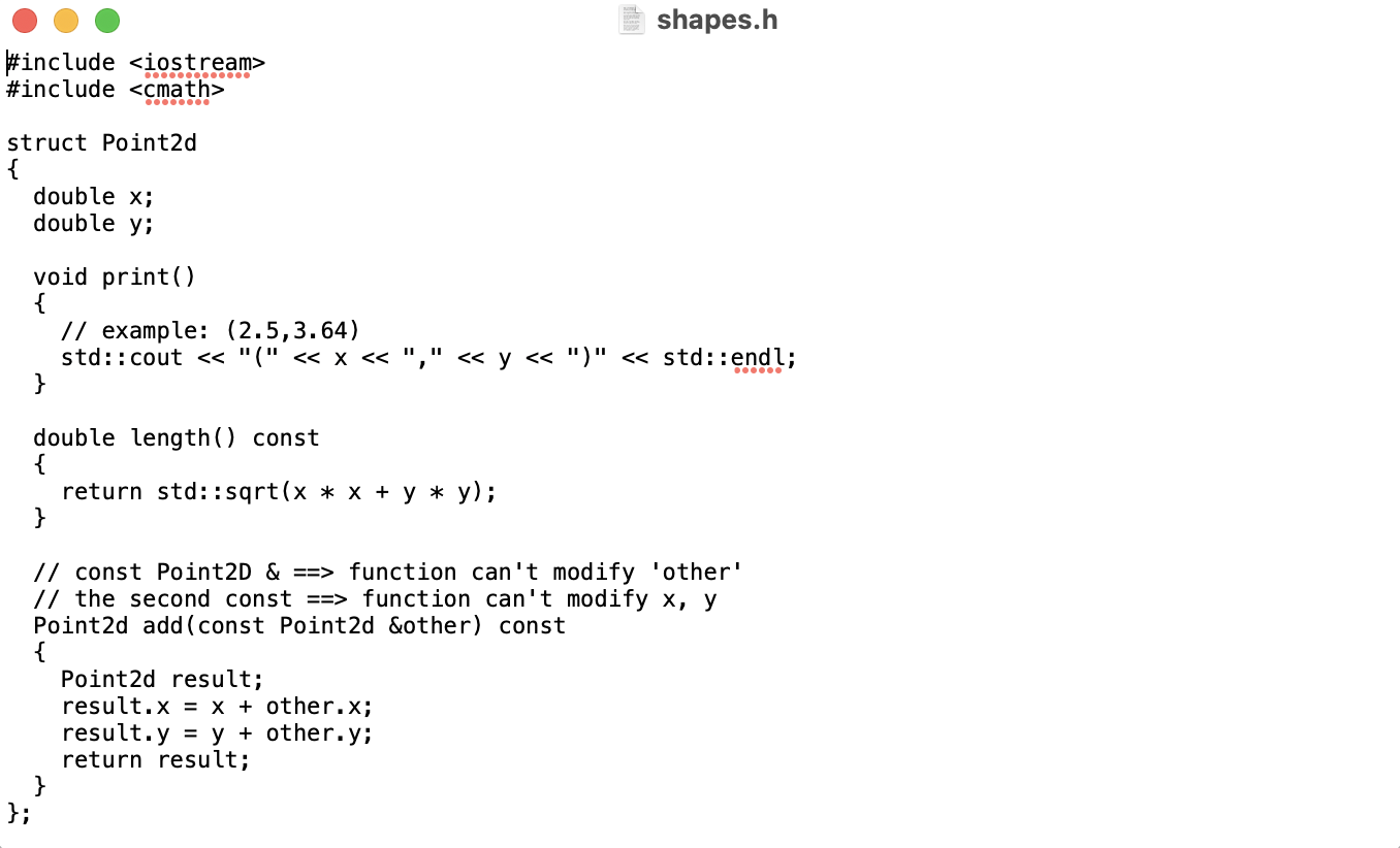 Solved Download shapes.h and renderer3.cpp from Canvas. (a) | Chegg.com